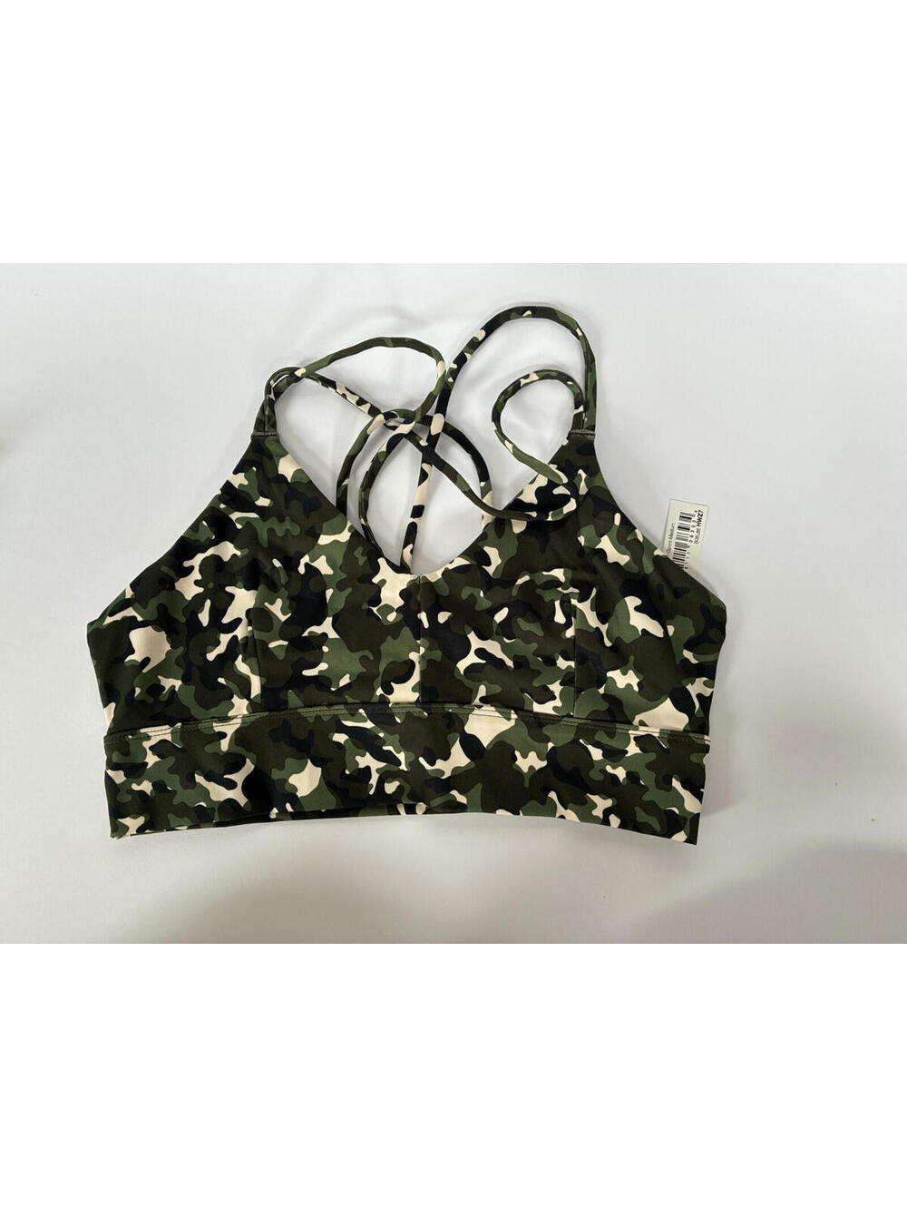 Core 10 Women’s Medium Camo Built-In Sports Bra Comfort Activewear Top NWT
